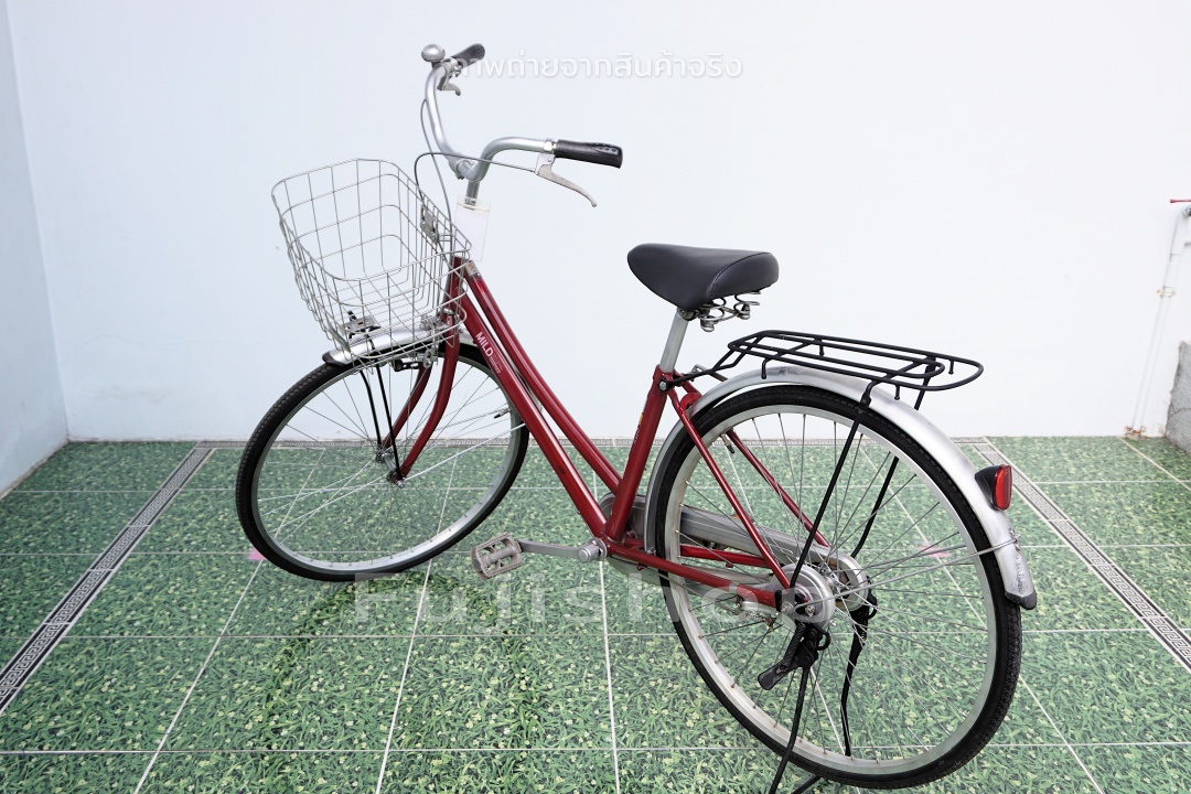 จักรยานแม่บ้านญี่ปุ่น - ล้อ 26 นิ้ว - ไม่มีเกียร์ - Mild - สีแดง [จักรยานมือสอง]