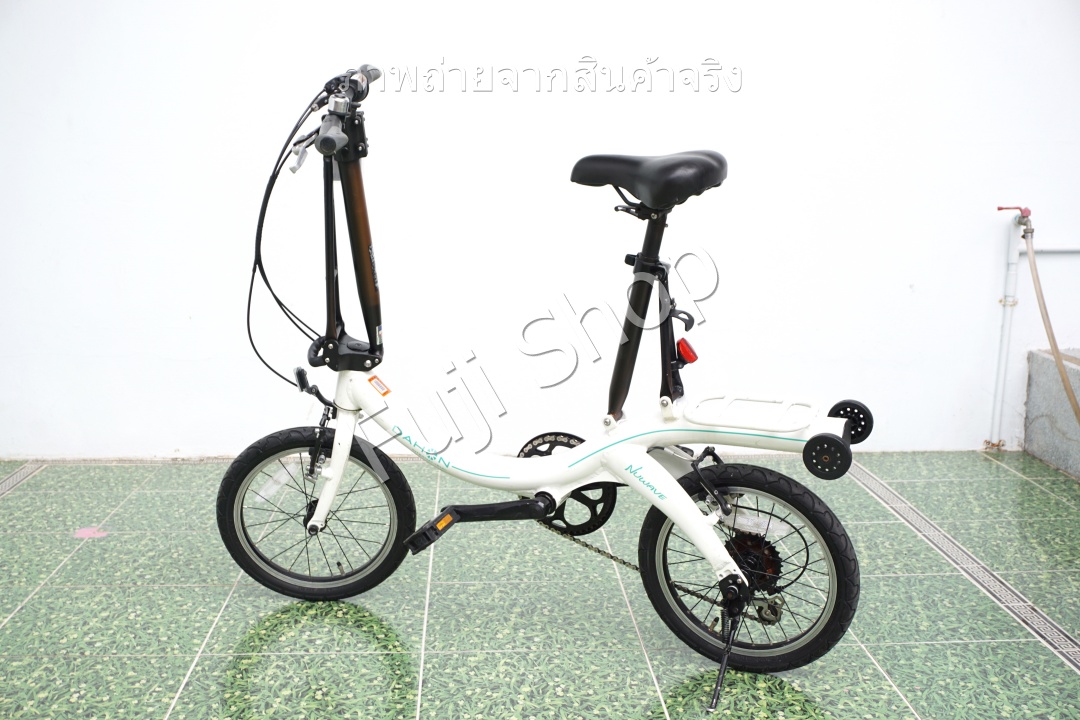 จักรยานพับได้ญี่ปุ่น - ล้อ 16 นิ้ว - มีเกียร์ - อลูมิเนียม - Dahon Nuwave D6 - สีขาว [จักรยานมือสอง]