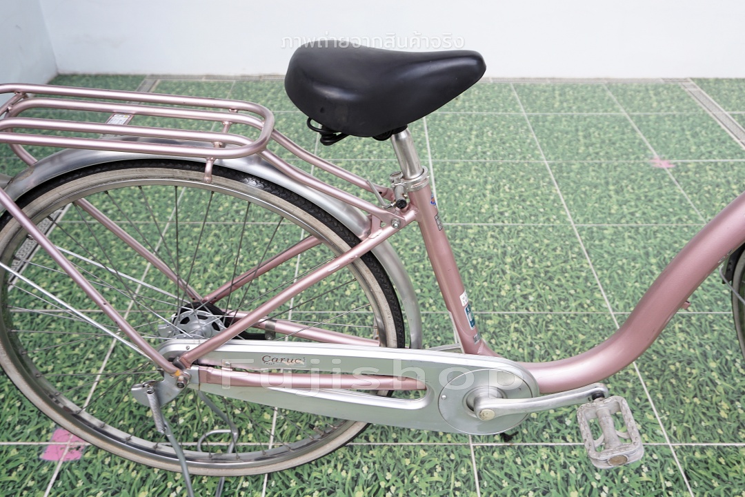 จักรยานแม่บ้านญี่ปุ่น - ล้อ 26 นิ้ว - ไม่มีเกียร์ - อลูมิเนียม - ไฟหน้าอัตโนมัติ - Bridgestone - สีม่วง [จักรยานมือสอง]