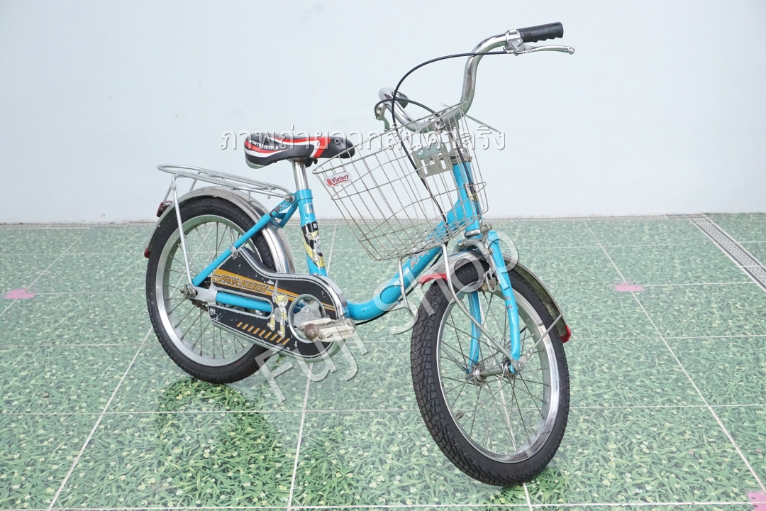 จักรยานเด็กญี่ปุ่น - ล้อ 16 นิ้ว - ไม่มีเกียร์ - สีฟ้า [จักรยานมือสอง]