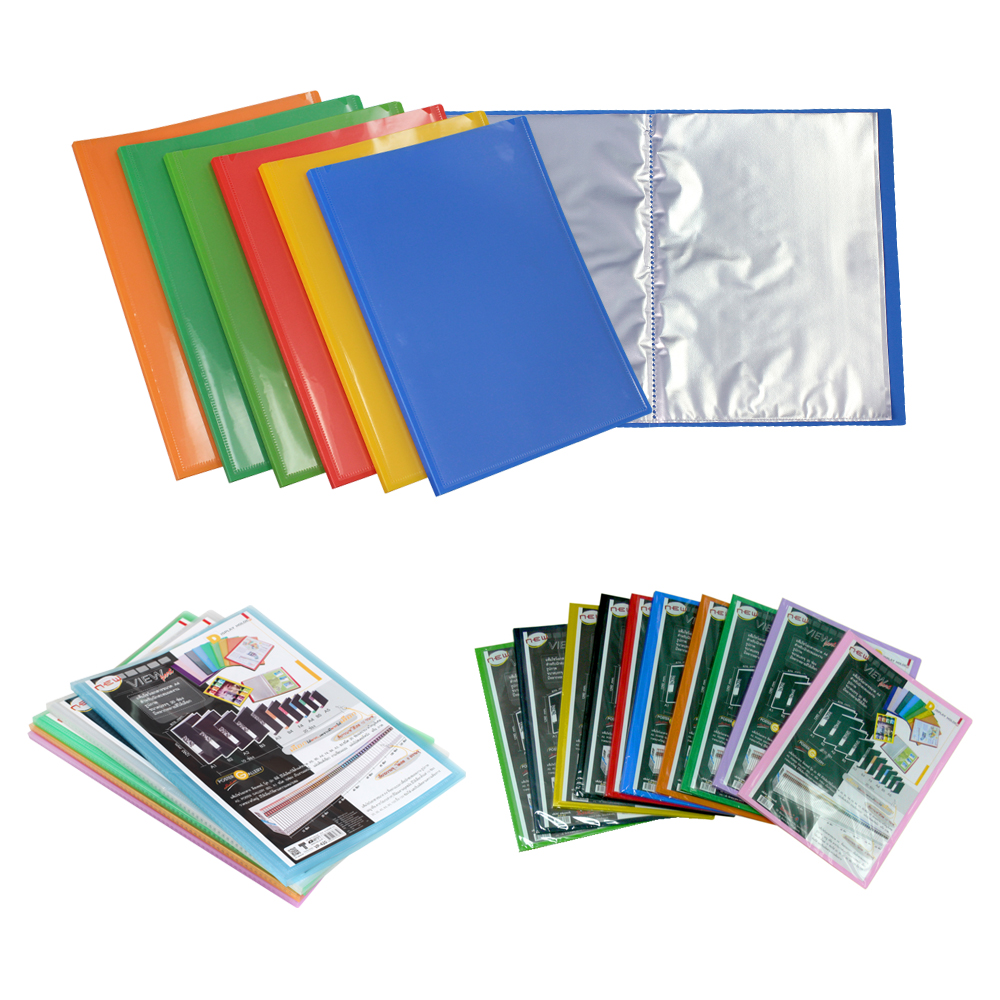 Display Books A4 20 pockets with Clear Front Pocket for Title Page