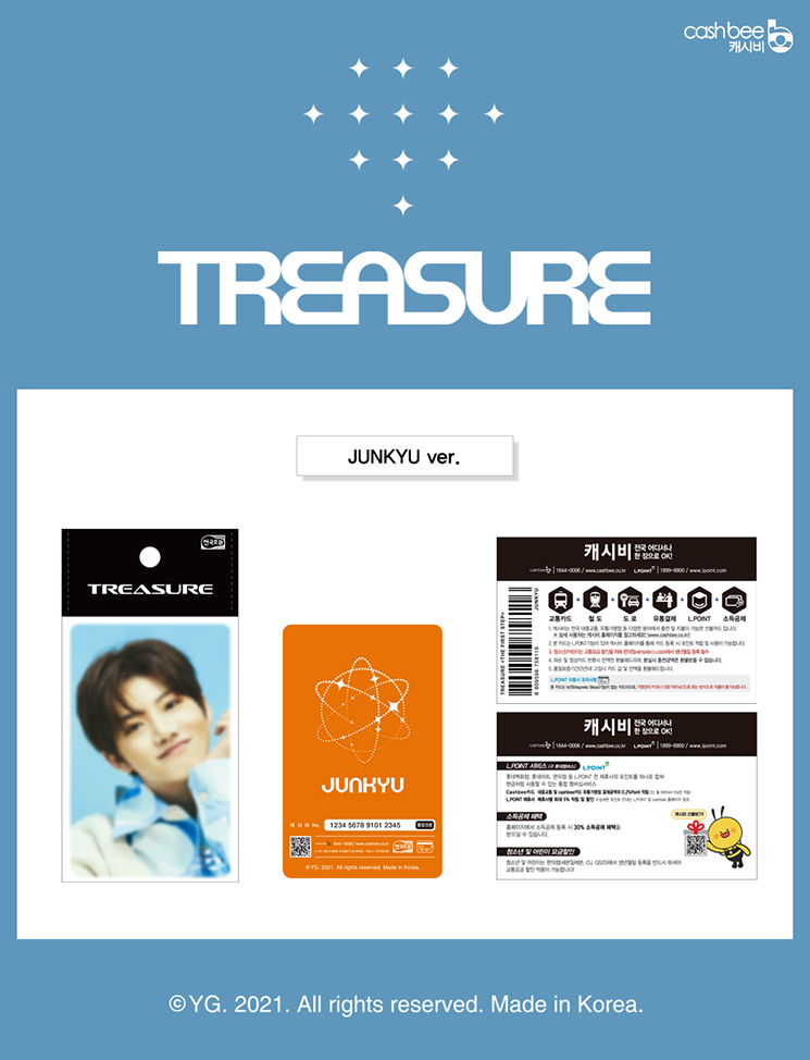 [PRE-ORDER] TREASURE - Cashbee Transportation Card "THE FIRST STEP : TREASURE EFFECT"