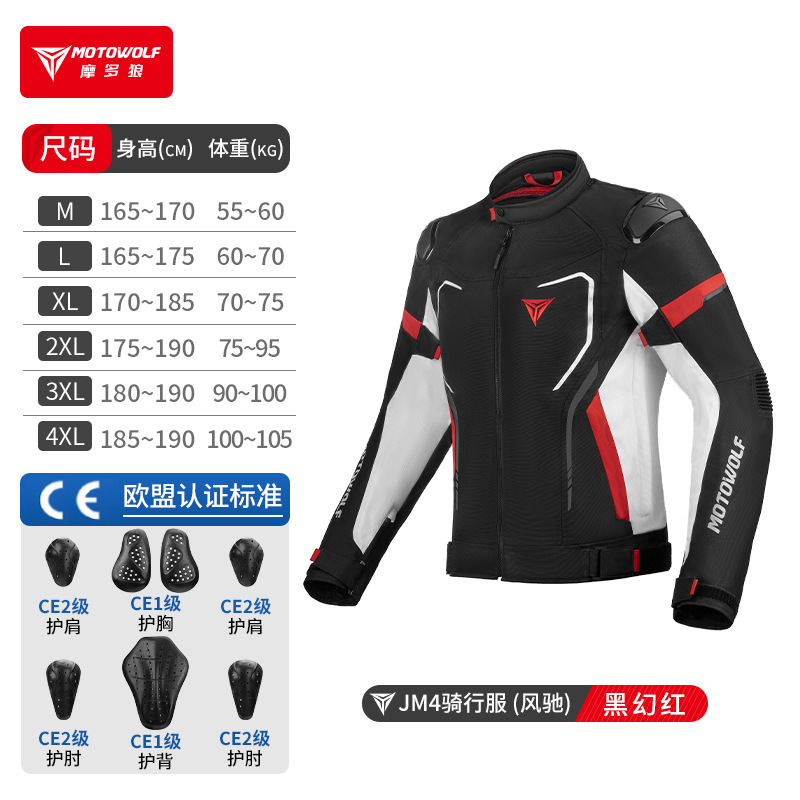 เสื้อการ์ดMOTOWOLF JM4