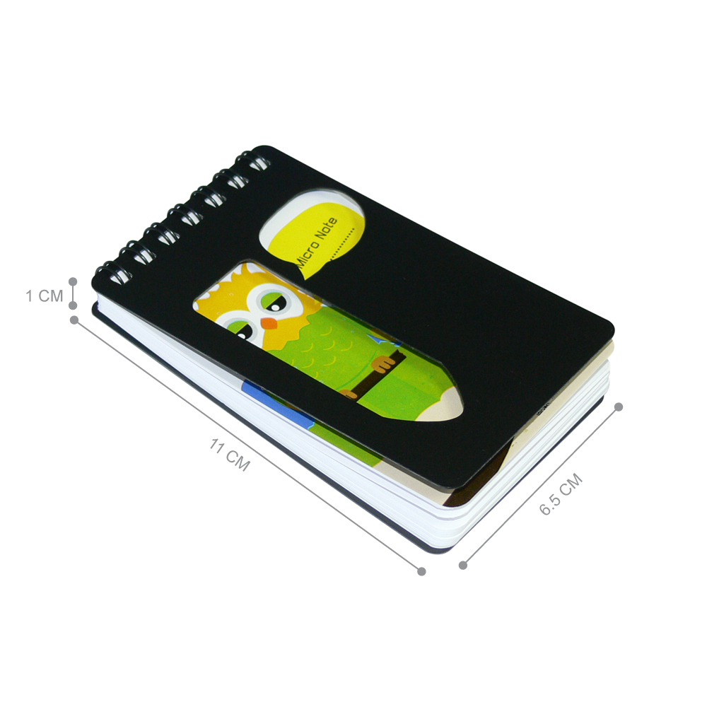 Spiral Notebooks with PP Covers Pencil Pattern MN-701