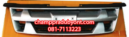 กระจังหน้า ISUZU D-MAX 2007-2011 4WD ทรง X-SERIES, PLATINUM สีเทา