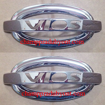 ครอบไฟเลี้ยวข้างโครเมี่ยม TOYOTA VIOS 07-12 ลายโลโก้ VIOS
