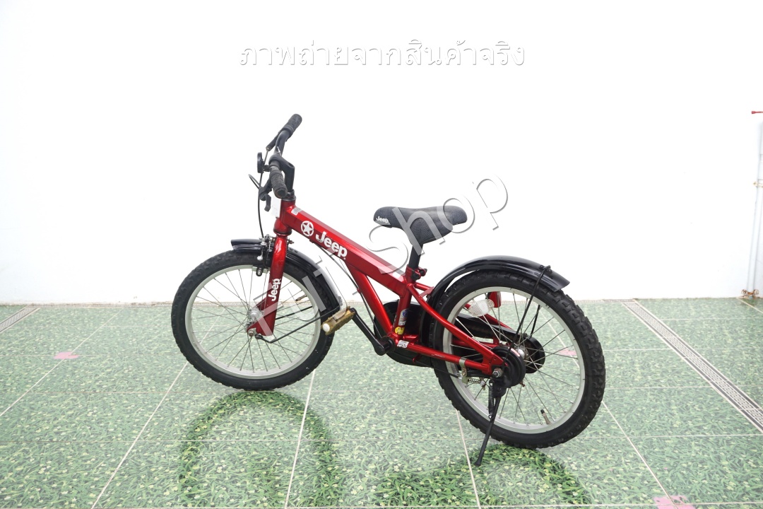 จักรยานเด็กญี่ปุ่น- ล้อ 18 นิ้ว - ไม่มีเกียร์ - Jeep - สีแดง [จักรยานมือสอง]
