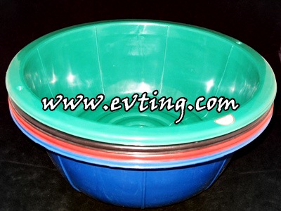 กะละมัง ลายดอกไม้ 9078 สีเข้ม