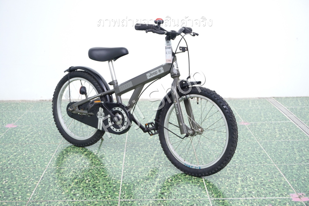 จักรยานเด็กญี่ปุ่น- ล้อ 18 นิ้ว - ไม่มีเกียร์ - Jeep - สีเขียว [จักรยานมือสอง]