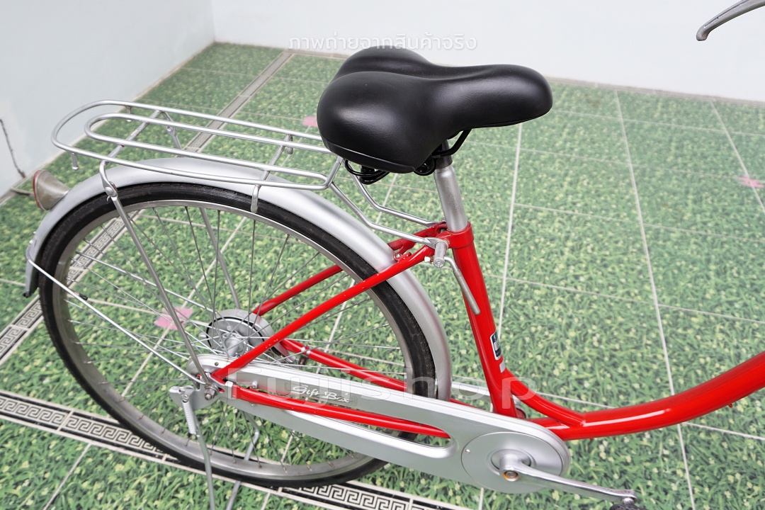 จักรยานแม่บ้านญี่ปุ่น - ล้อ 26 นิ้ว - ไม่มีเกียร์ - Gift Box - สีแดง [จักรยานมือสอง]
