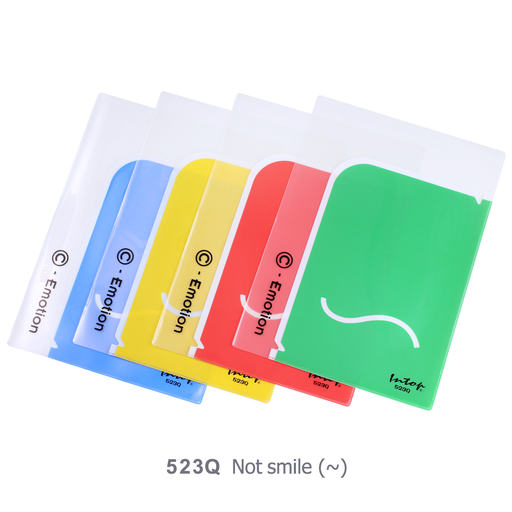 แฟ้มพับ A4 มีช่องใส่เอกสาร พิมพ์ลาย 523Q