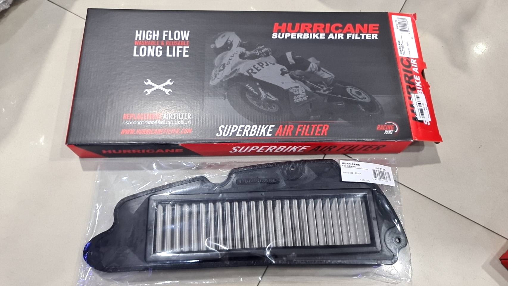 กรองสแตนเลส HURRICANE FORZA 350 ราคา1800