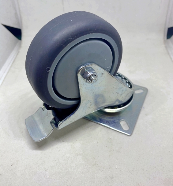 ล้อยางพร้อมแป้นแบรกขนาดล้อ 75mm