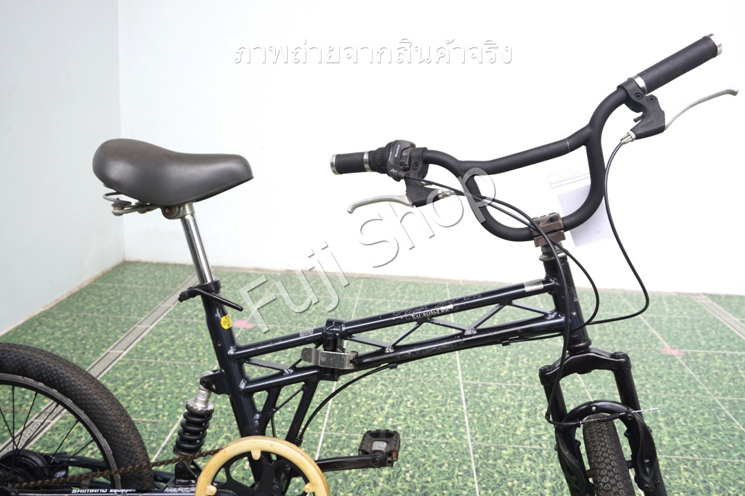 จักรยานพับได้ญี่ปุ่น - ล้อ 20 นิ้ว - มีเกียร์ - มีโช๊ค - อลูมิเนียม - สีเทา [จักรยานมือสอง]
