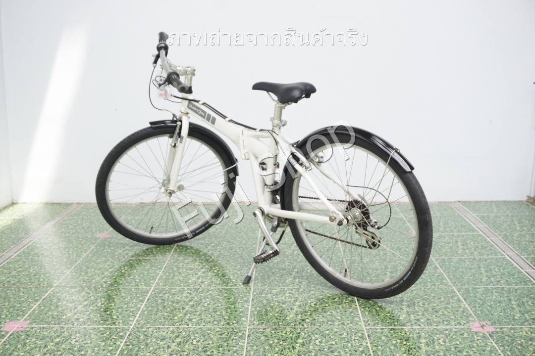 จักรยานพับได้ญี่ปุ่น - ล้อ 26 นิ้ว - มีเกียร์ - อลูมิเนียม - Dahon Espresso - สีขาว [จักรยานมือสอง]