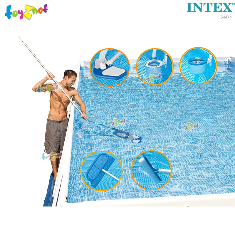 Intex 18ft Rect. Ultra Frame Pool Set w/Cartr.-Saltwater System (5.49 x 2.74 x 1.32 m) no.54474