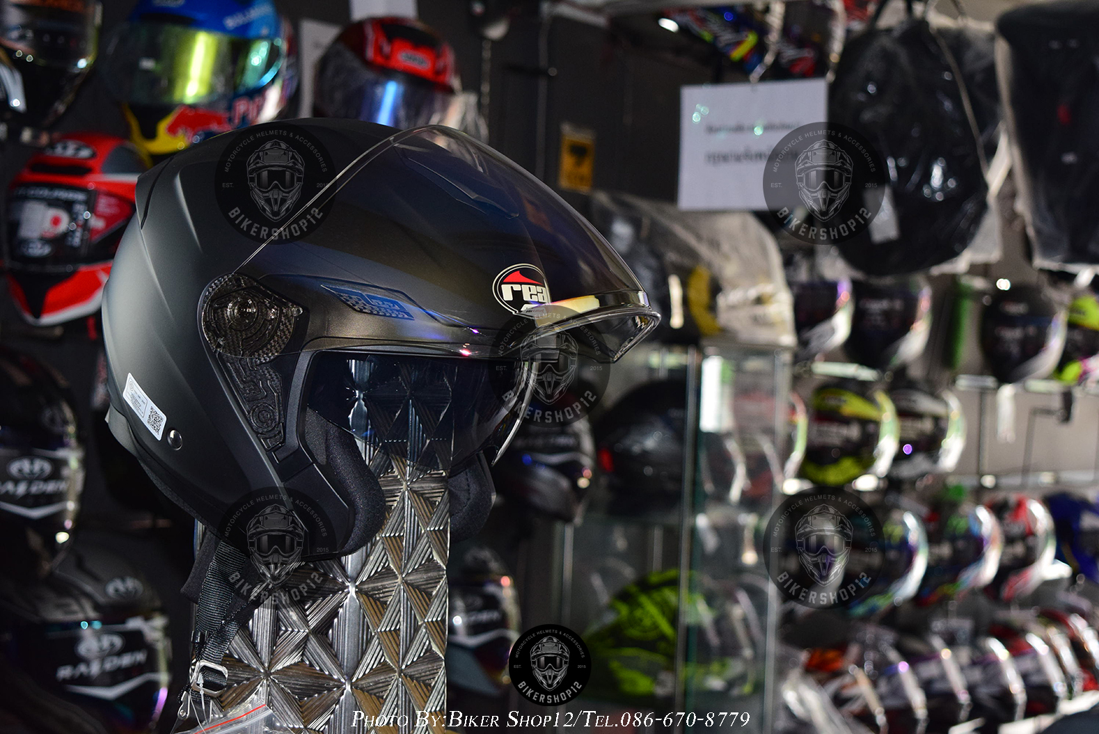 หมวกกันน็อค Real รุ่น HAVANA สี ดำด้าน