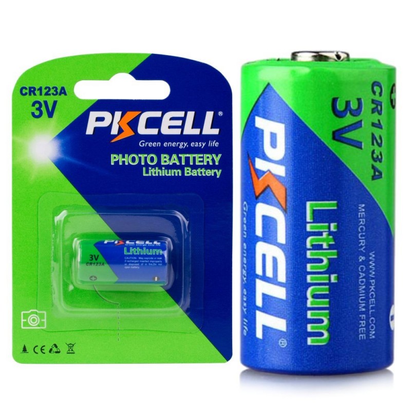 ถ่านกล้องถ่ายรูป CR123A 3V Lithium Battery 2 ก้อน Battery 16430 CR123A CR17345(CR17335) 1500mAh 3V