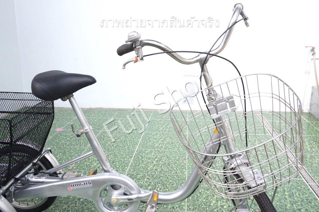 จักรยานสามล้อญี่ปุ่น - ล้อ 18/16 นิ้ว - ไม่มีเกียร์ - อลูมิเนียม - Bridgestone - สีเงิน [จักรยานมือสอง]
