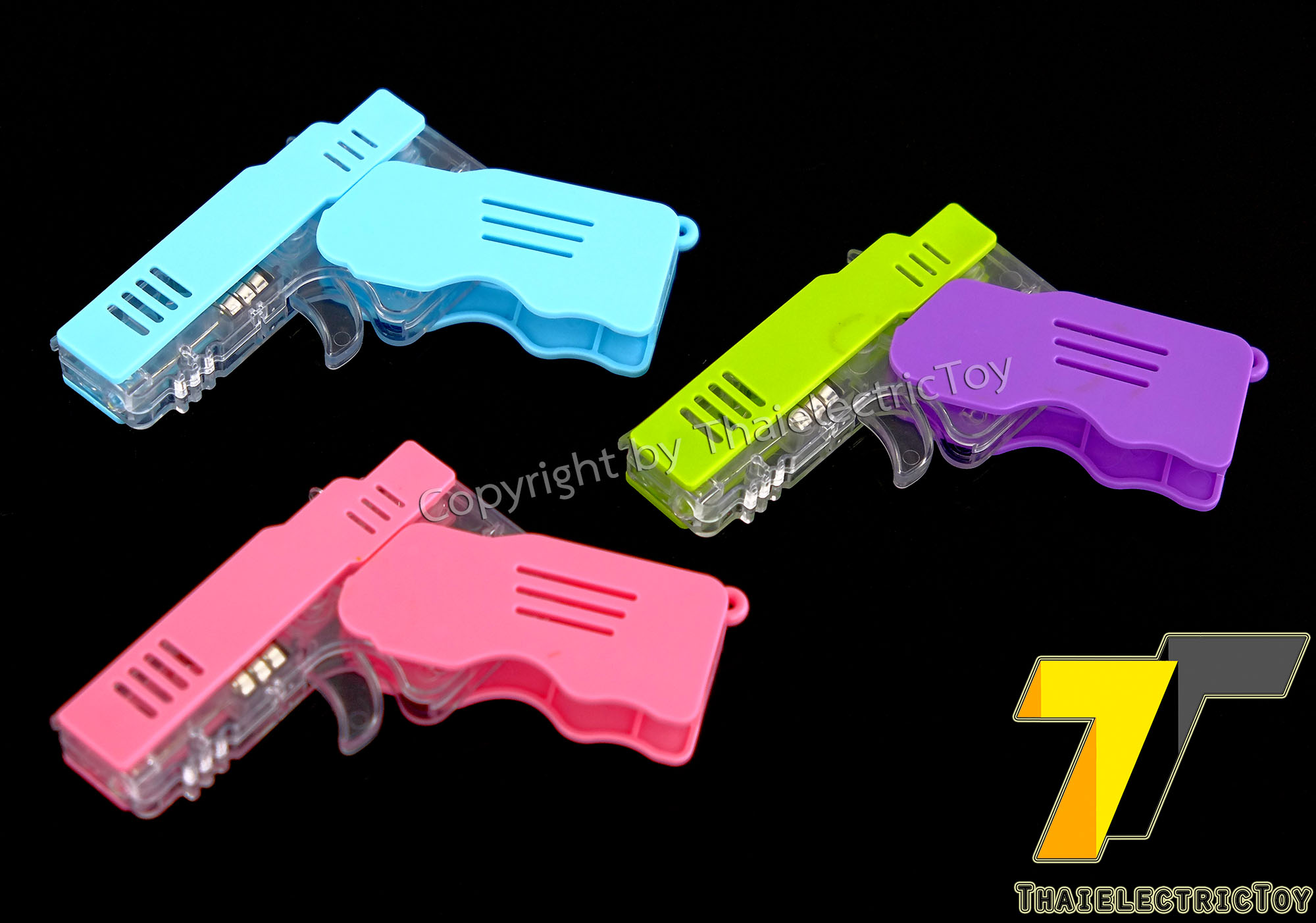 ปืนพับยิงหนังยาง สำหรับเด็ก มีให้เลือก 3 สี