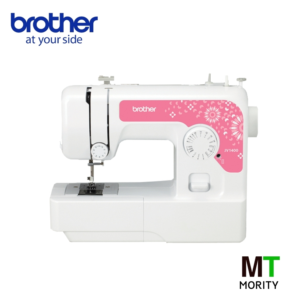 จักรเย็บผ้า BROTHER รุ่น JV1400 สีชมพู - เย็บตะเข็บภายในเครื่อง 14 ลาย