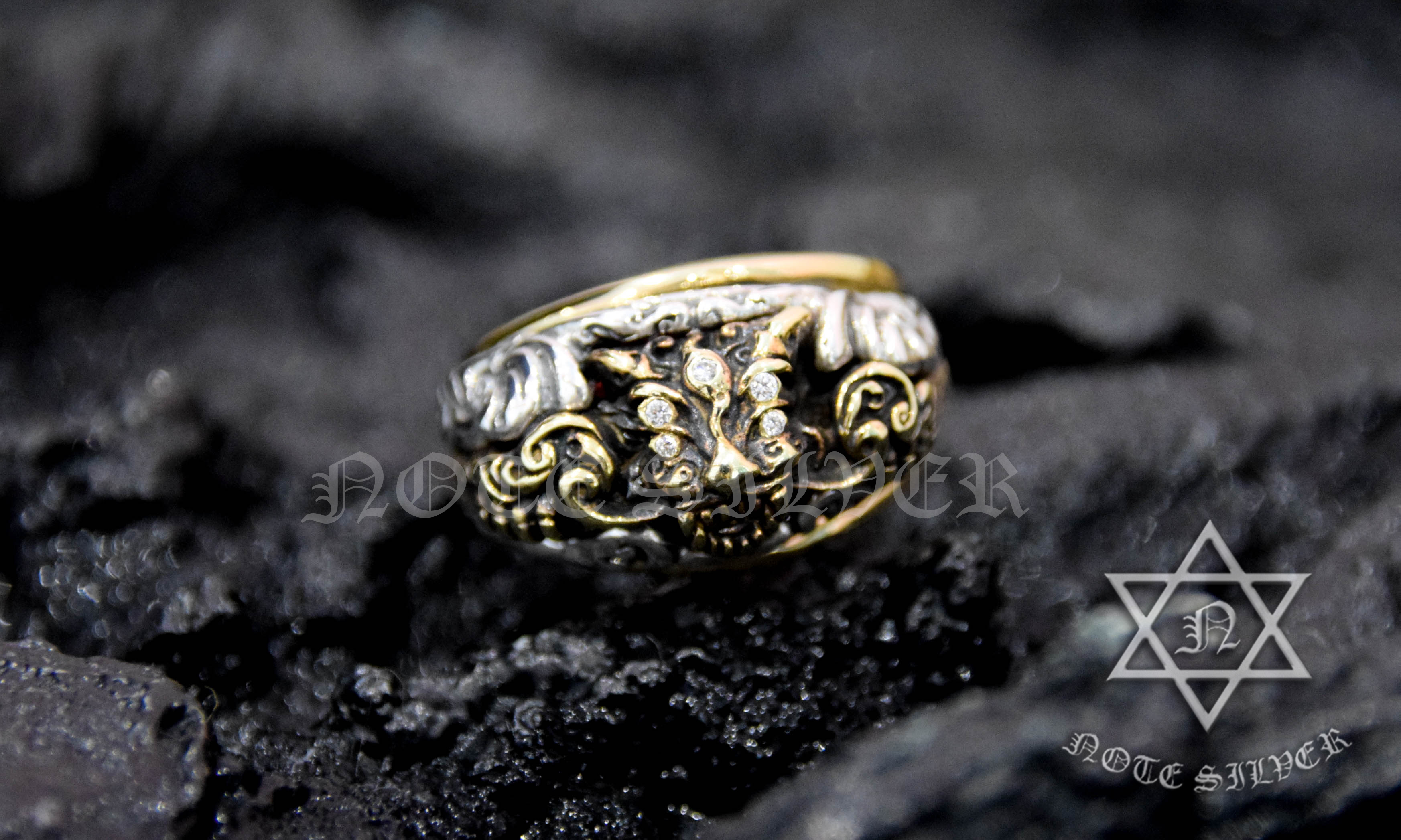 เลี่ยมขอบแหวน ทองคำแท้ 18K Gold NSGD1898
