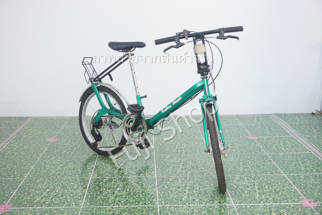จักรยานญี่ปุ่น - ล้อ 20 นิ้ว - มีเกียร์ - สีเขียว [จักรยานมือสอง]