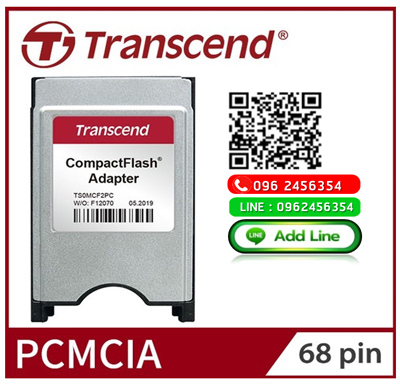Transcend, PCMCIA, CF Adapter,Compact Flash Adapter,ตัวแปลง CF card,ตัวต่อ CF Card
