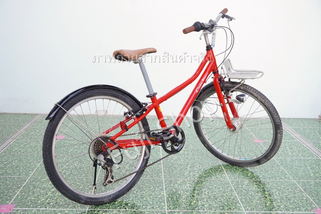 จักรยานญี่ปุ่น - ล้อ 24 นิ้ว - มีเกียร์ - อลูมิเนียม - Khodaa Bloom - สีแดง [จักรยานมือสอง]
