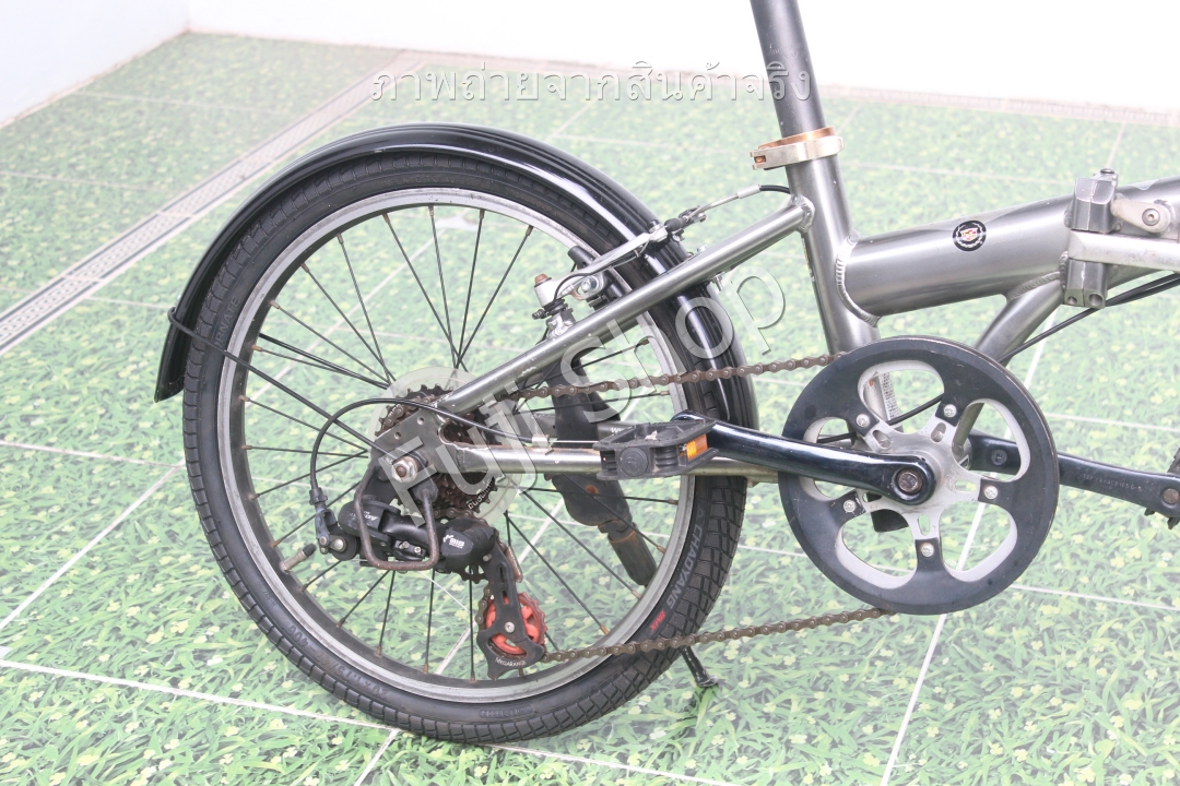 จักรยานพับได้ญี่ปุ่น - ล้อ 20 นิ้ว - มีเกียร์ - อลูมิเนียม - Cadillac - สีเทา [จักรยานมือสอง]