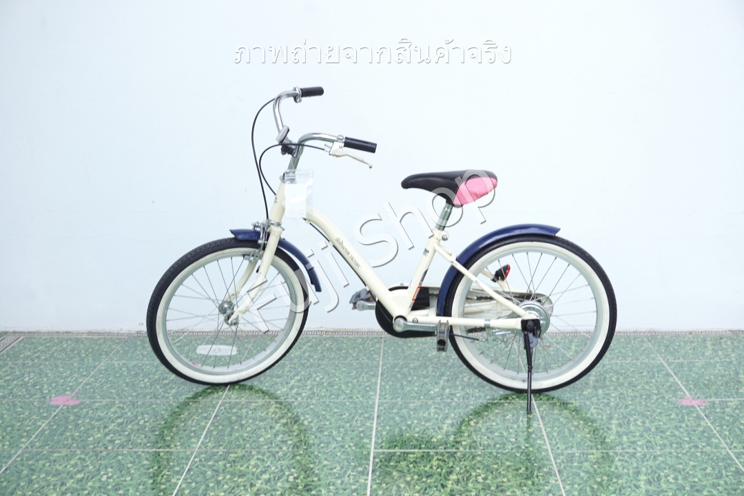 จักรยานเด็กญี่ปุ่น - ล้อ 18 นิ้ว - ไม่มีเกียร์ - สีครีม [จักรยานมือสอง]