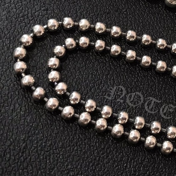 สร้อยคอ บอลกลม 2.5 มิล ตะขอแบบดั้งเดิม 26" Sterling Silver 925 NSNL3000
