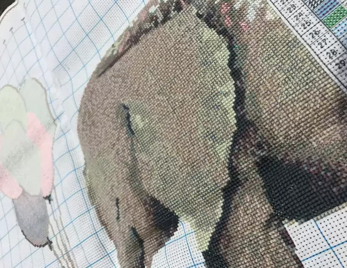 chang-1004 *พร้อมส่ง* ชุดปักครอสติช ลายเซต 3 ชิ้น ช้างคู่ยีราฟ (ไม่มีเดินเส้น ผ้า11CTพิมพ์ลาย ปัก 3 เส้นเล็ก) ขนาด 157*75 ซม.ผ้าครอสติช 11CTพิมพ์ลายปักบนผ้า ไหมคอตตอน 47 สี ผังลาย เข็ม