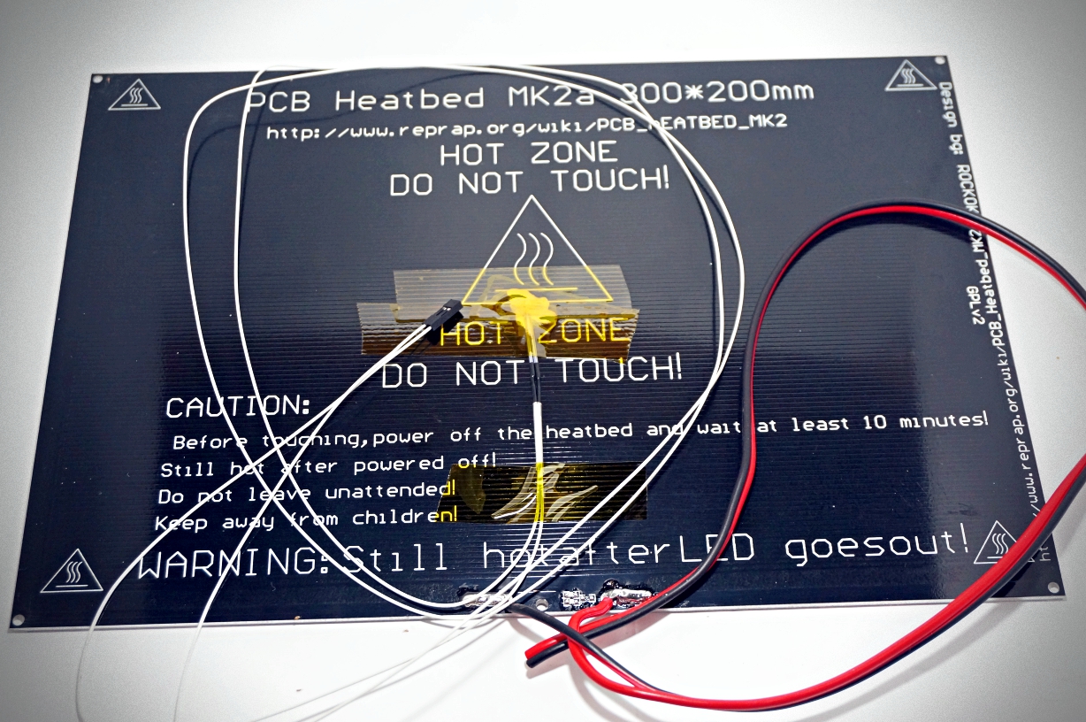 PCB Aluminium Heatbed MK2A 200 x 300mm