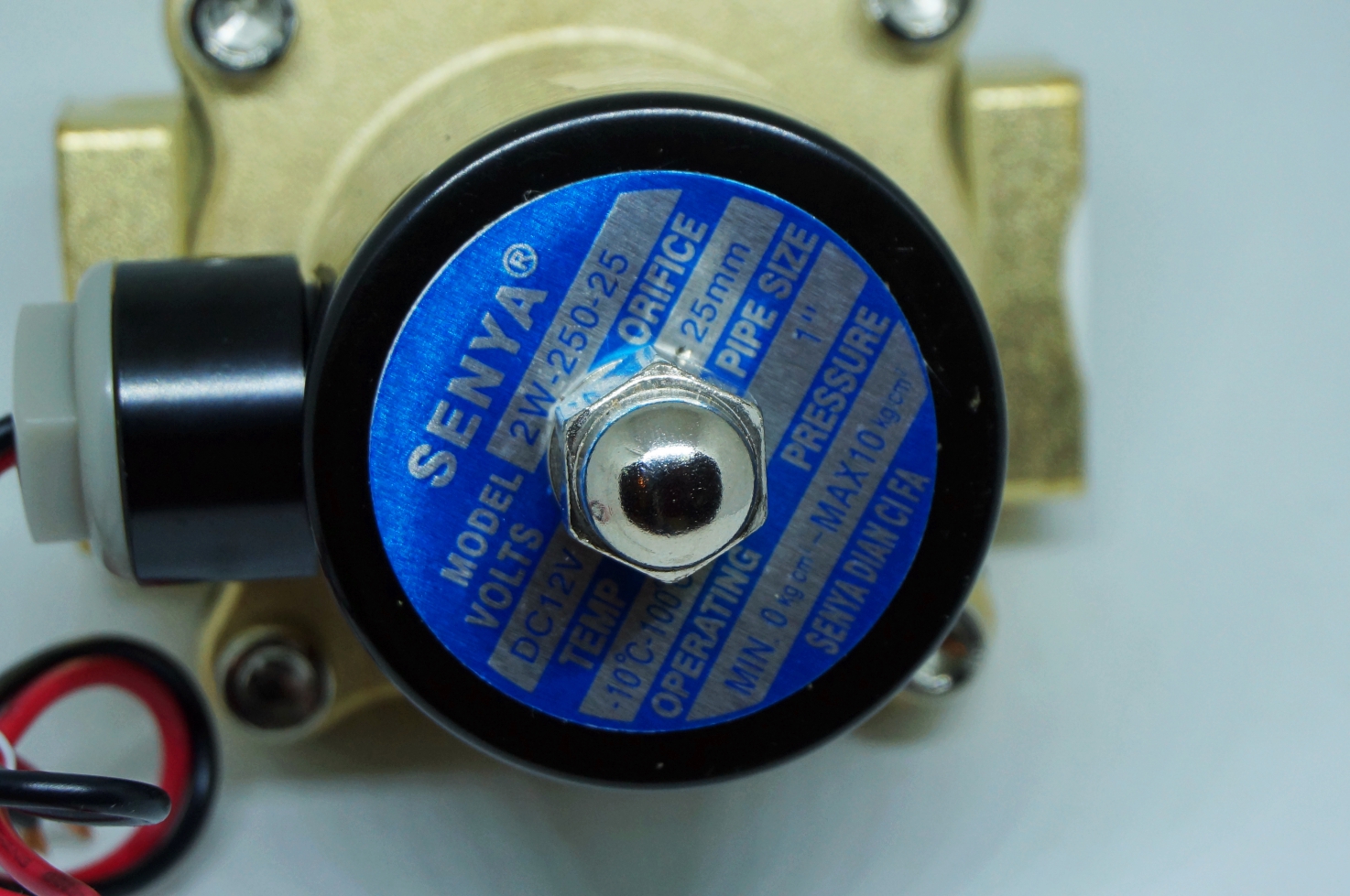 โซลินอยด์วาล์วทองเหลือง 12VDC 1"