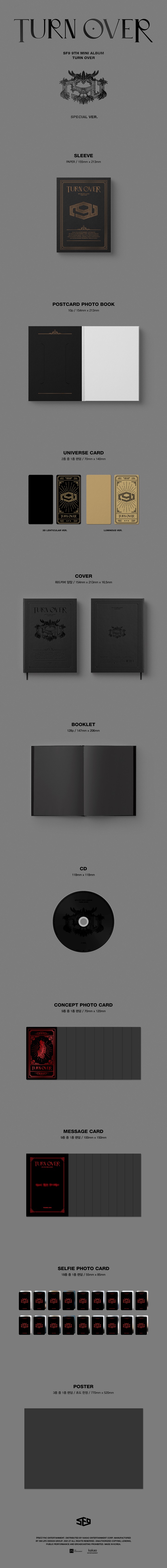 [PRE-ORDER] SF9 - 9th Mini Album "TURN OVER" (Special Ver.)