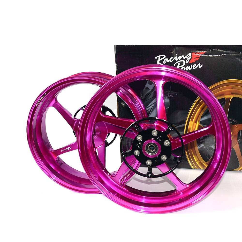 ล้อแม็กXmax Racingpower น้ำหนักเบา แข็งแรง มีประกันสินค้า มีสีทอง แดง น้ำเงิน ดำ ม่วง เขียว