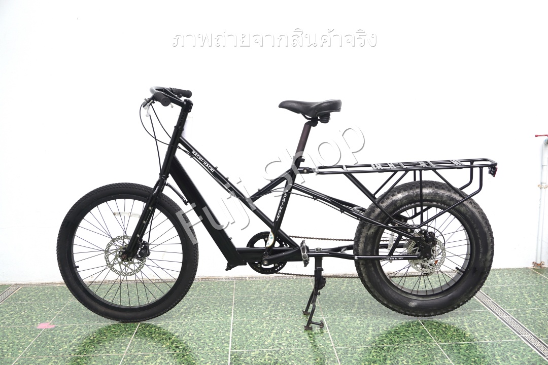 จักรยานแม่บ้านญี่ปุ่น - ล้อ 24/20 นิ้ว - มีเกียร์ - Hachi Hachi 88 Cargo Bike - สีดำ [จักรยานมือสอง]