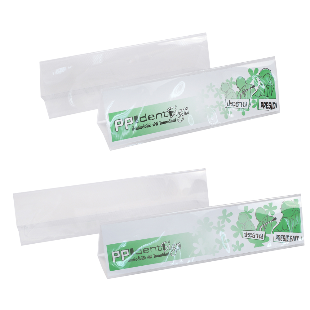 Horizontal Double-sided Table Top Sign Holders Identisign