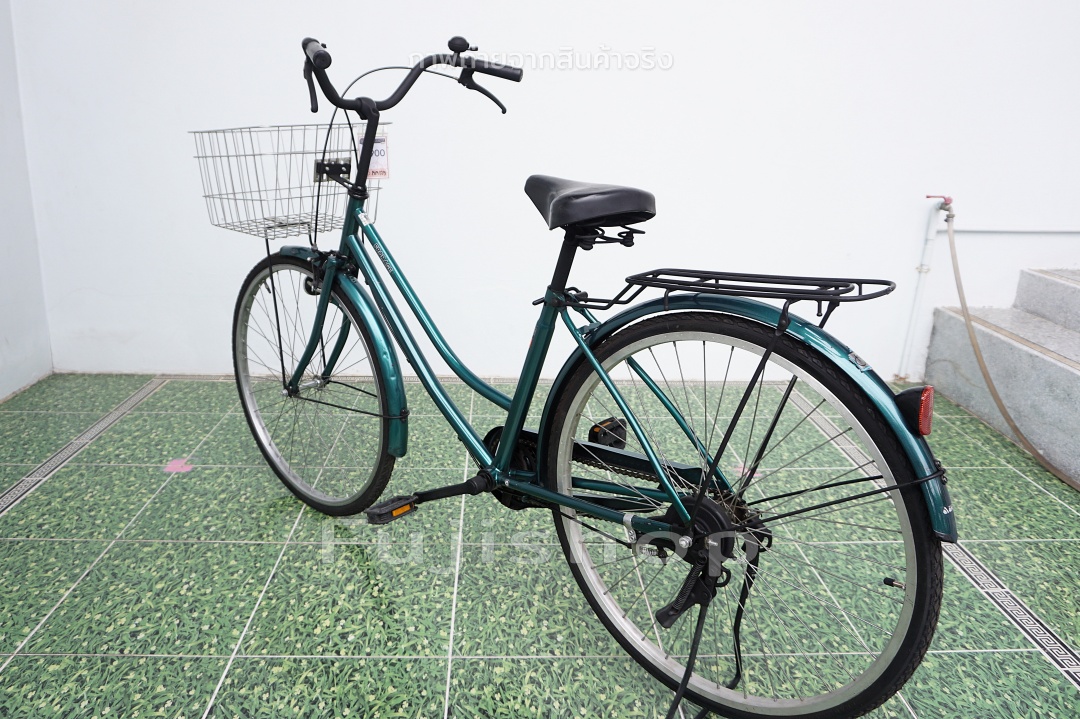จักรยานแม่บ้านญี่ปุ่น - ล้อ 26 นิ้ว - ไม่มีเกียร์ - Fromage - สีเขียว [จักรยานมือสอง]