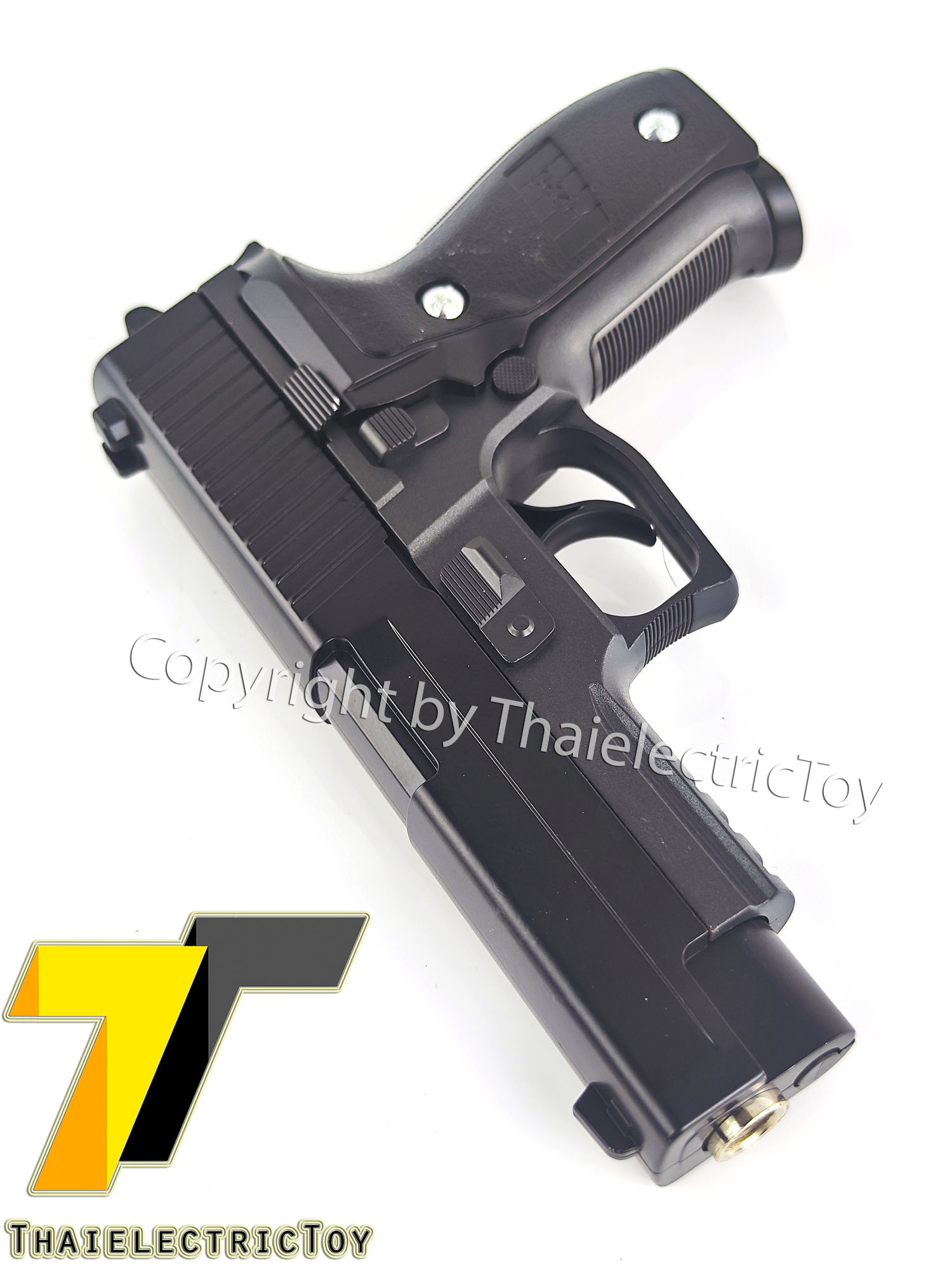 ปืนอัดลมเหล็ก Sig sauer p226 ชักยิงทีล่ะนัด ลำกล้องยาว 7.5 นิ้ว หนัก 507 กรัม