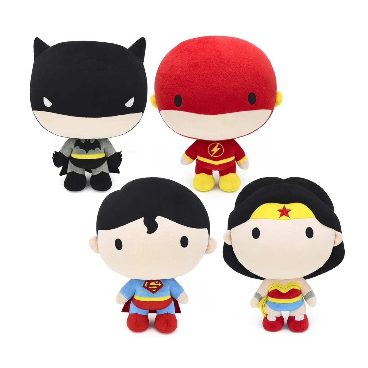 DC ลิขสิทธิ์แท้ ตุ๊กตา ซุปเปอร์ฮีโร่ ท่ายืน รุ่น Chibi The Flash / Wonder Woman / Batman / Superman Plush Doll Toy