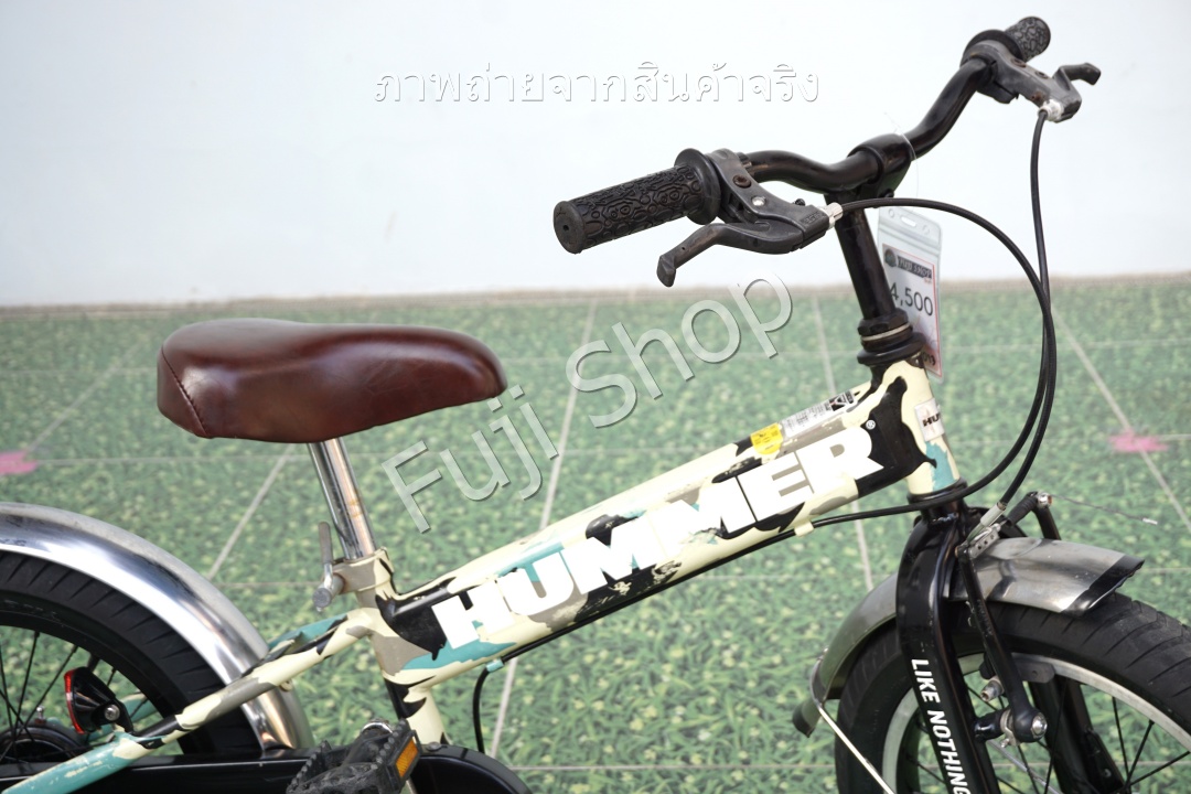 จักรยานเด็กญี่ปุ่น - ล้อ 16 นิ้ว - ไม่มีเกียร์ - Hummer - สีเขียว [จักรยานมือสอง]