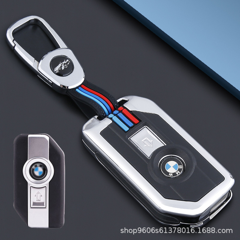 เคสซิลิโคน+อลูมิเนียม-หุ้มกุญแจkeyless สําหรับ BMW R1250-1200 gs gsa Adv C400gt f850 750gt