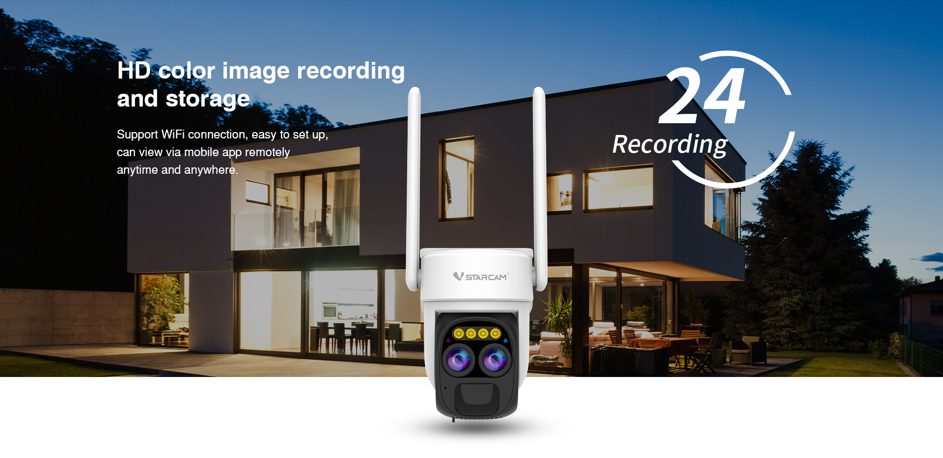 Vstarcam CB67D กล้องวงจรปิดระบบ IP WIFI 3 MP มี BATTERY 10000mAh + แผง SOLAR CELL กล้องเลนส์คู่ มีไมค์และลำโพงในตัว Color Night Vision ติดตั้งภายนอกได้ BY BILLIONAIRE SECURETECH CB67D