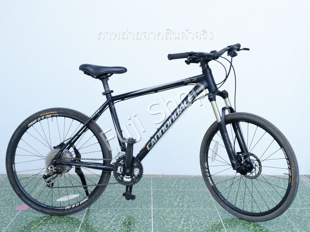 จักรยานเสือภูเขาญี่ปุ่น - ล้อ 26 นิ้ว - มีเกียร์ - อลูมิเนียม - มีโช๊ค - Disc Brake - Cannondale SL3 - สีดำ [จักรยานมือสอง]