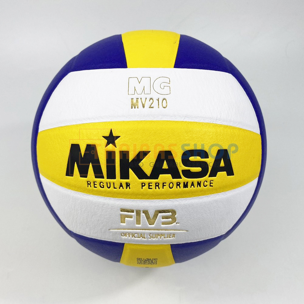 (ของแท้ 100%) วอลเลย์บอล Mikasa MV210 ลูกวอลเลย์บอล Size 5 หนังอัด PU ของแท้ มี มอก.