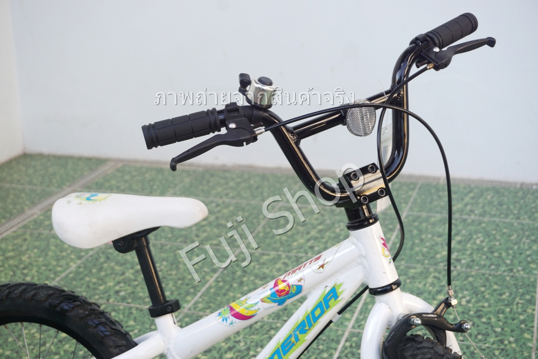 จักรยานเด็กญี่ปุ่น - ล้อ 16 นิ้ว - ไม่มีเกียร์ - อลูมิเนียม - Merida - สีขาว [จักรยานมือสอง]