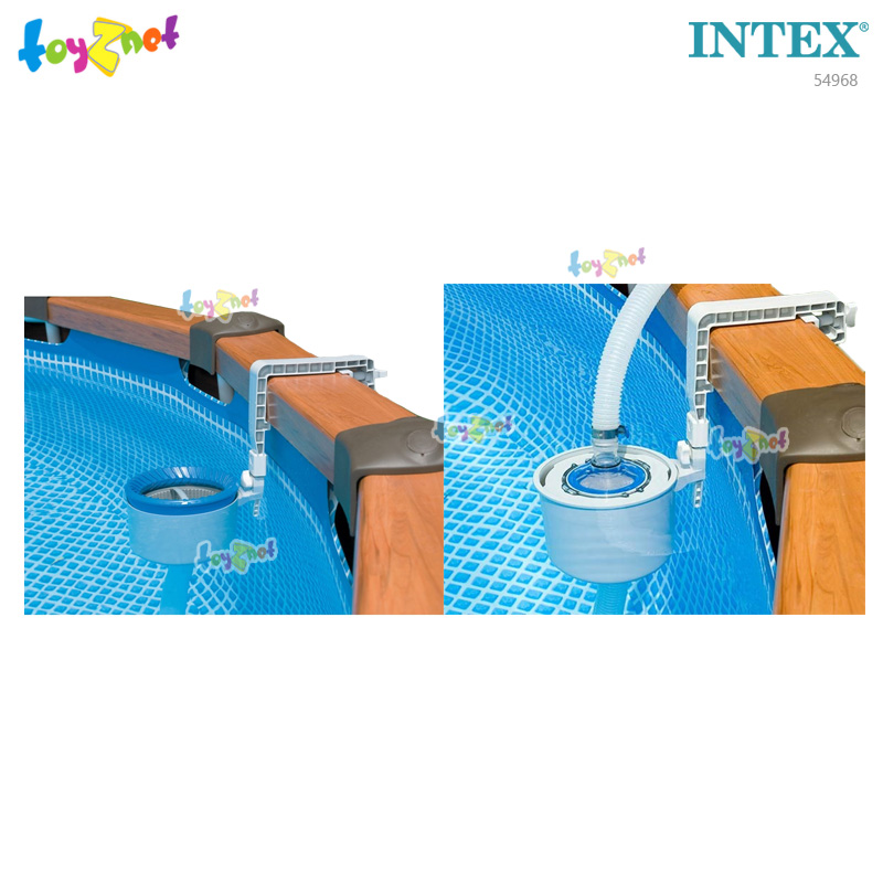 Intex 18ft 8in Wood-Grain Pool Set w/Sand-Saltwater System (5.69 x 1.35 m.) No.54968