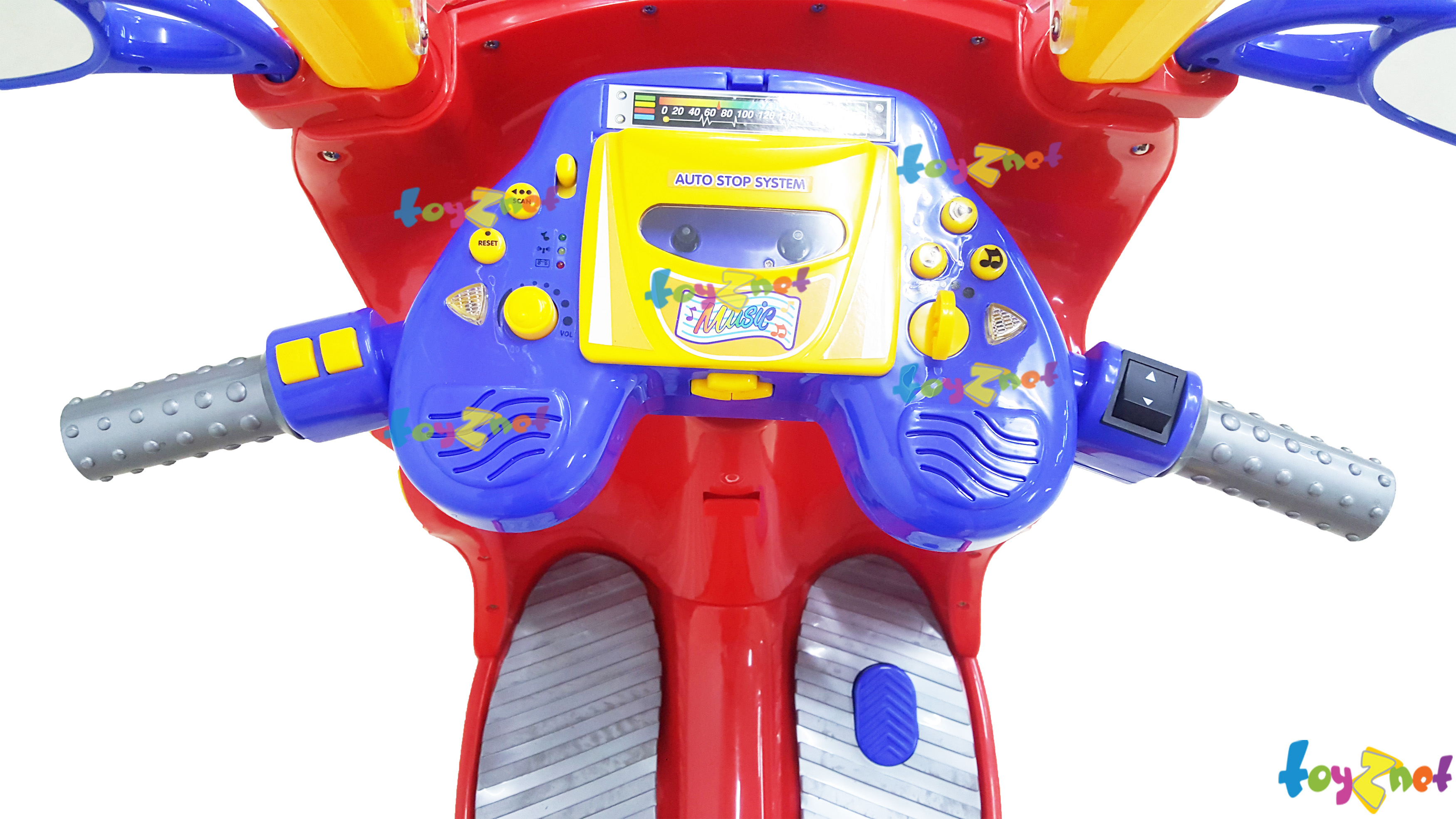 Toyznet ส่งฟรี มอเตอร์ไซด์แบตเตอรี่มีหลังคาและวิทยุเทป รุ่น 2227-28